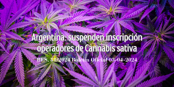 Suspenden registro de operadores de Cannabis sativa